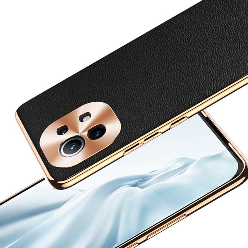 Kryt Xiaomi Mi 11 Ochrana Fotomodulu Z Pravé Kůže
