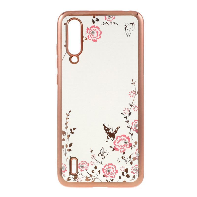 Kryt Xiaomi Mi 9 Lite Květiny A Motýlí Diamanty