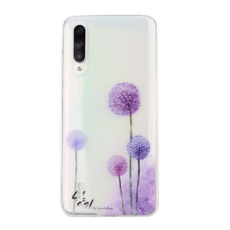 Kryt Xiaomi Mi 9 Lite Průhledné Barevné Pampelišky