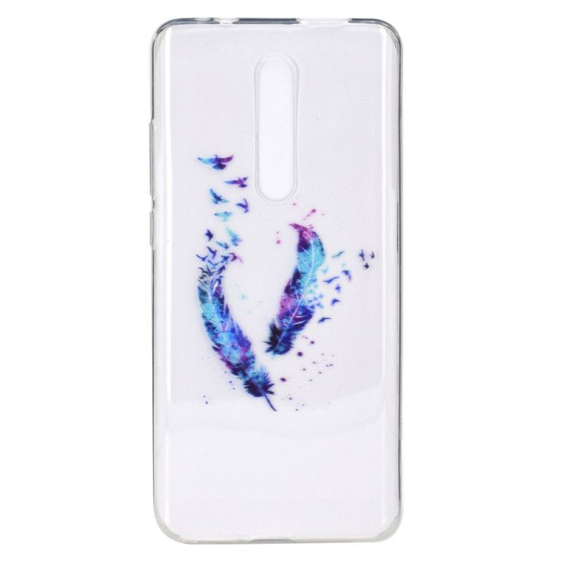 Kryt Xiaomi Mi 9t / Mi 9t Pro Průhledné Peří