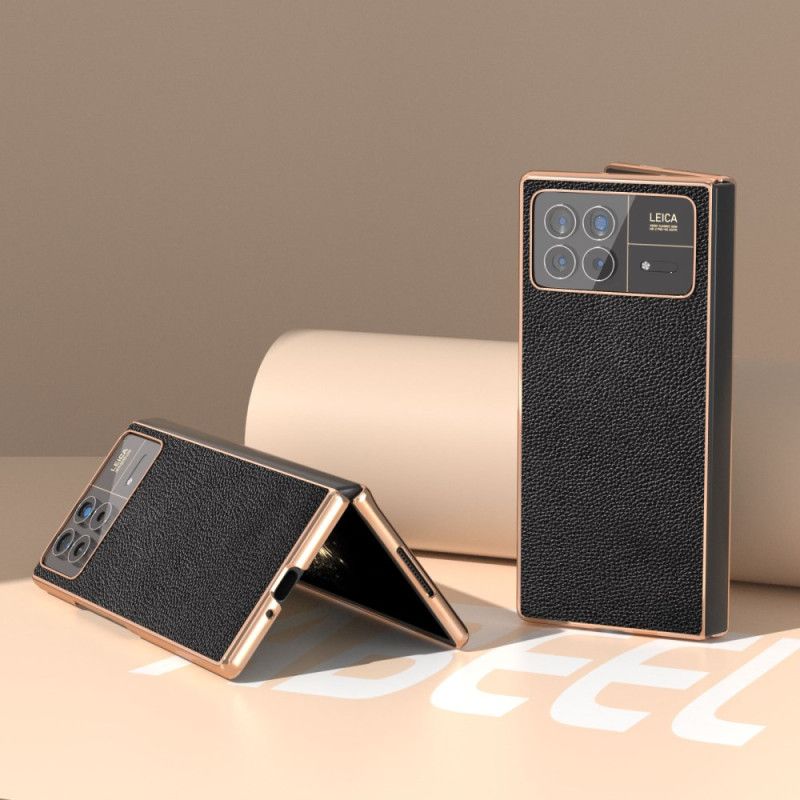 Kryt Xiaomi Mix Fold 3 Kožený Efekt