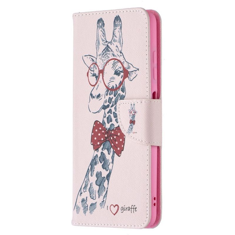 Kryt Xiaomi Peněženková Pouzdra Na Poco X3 Blbeček Žirafa