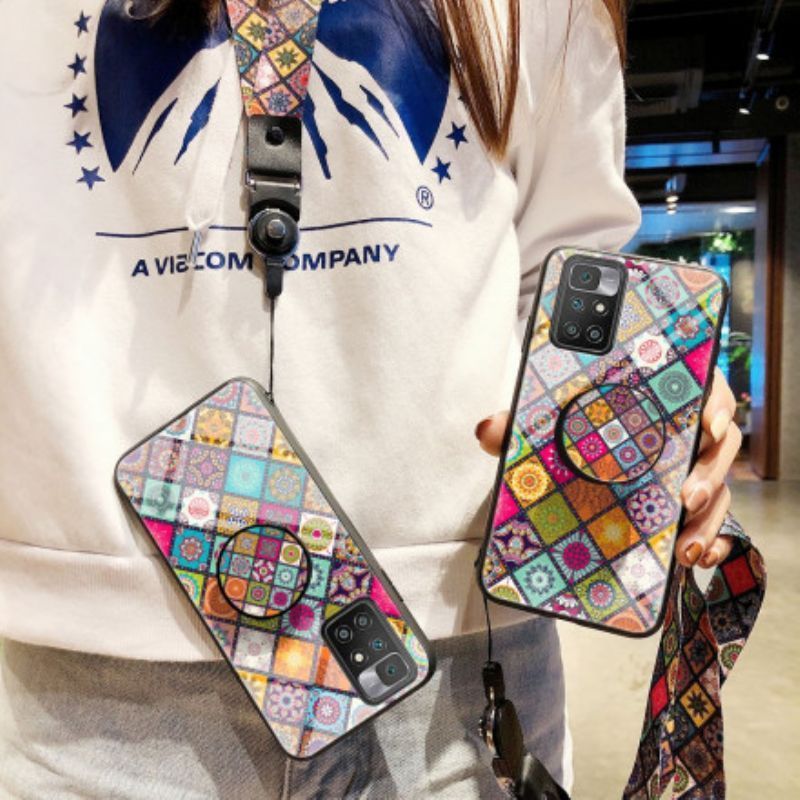 Kryt Xiaomi Redmi 10 Patchwork Magnetický Držák