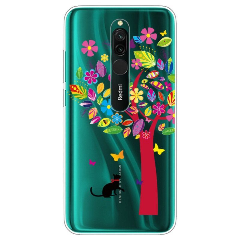 Kryt Xiaomi Redmi 8 Kočka Pod Barevným Stromem