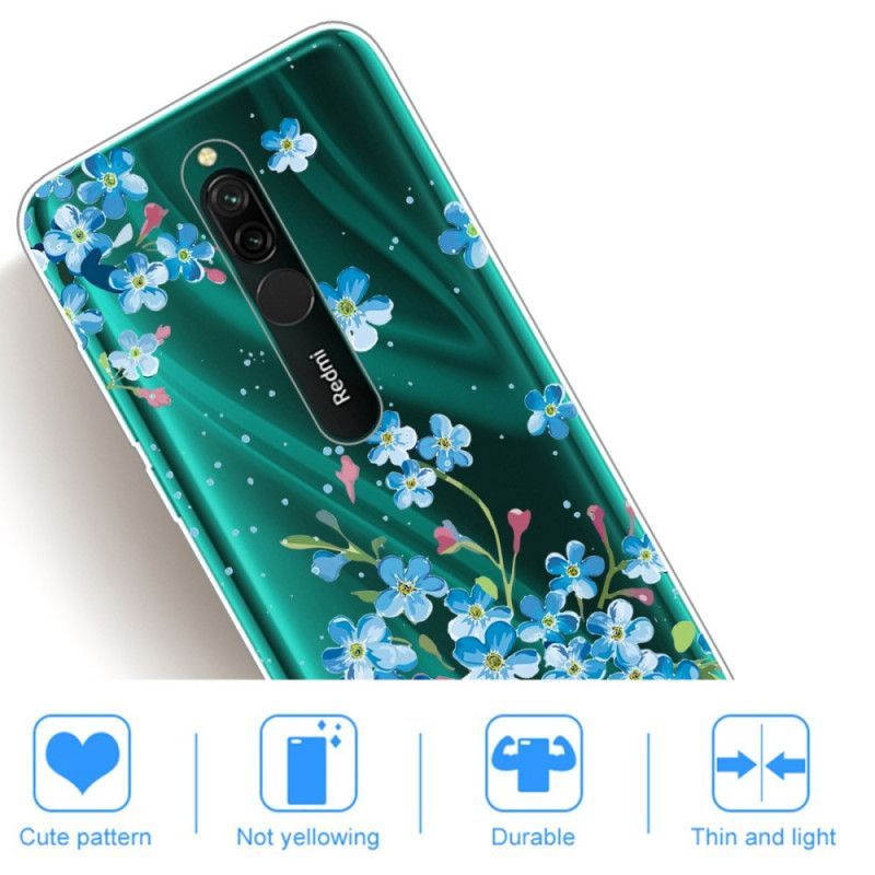 Kryt Xiaomi Redmi 8 Kytice Modrých Květů