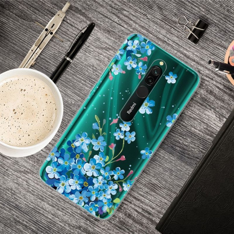 Kryt Xiaomi Redmi 8 Kytice Modrých Květů
