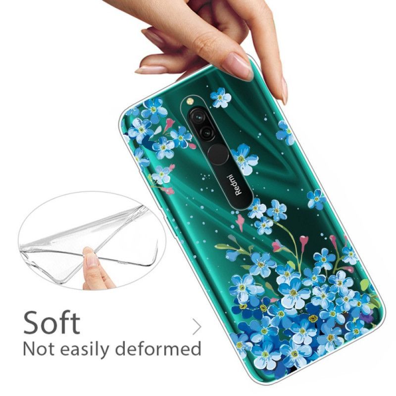Kryt Xiaomi Redmi 8 Kytice Modrých Květů
