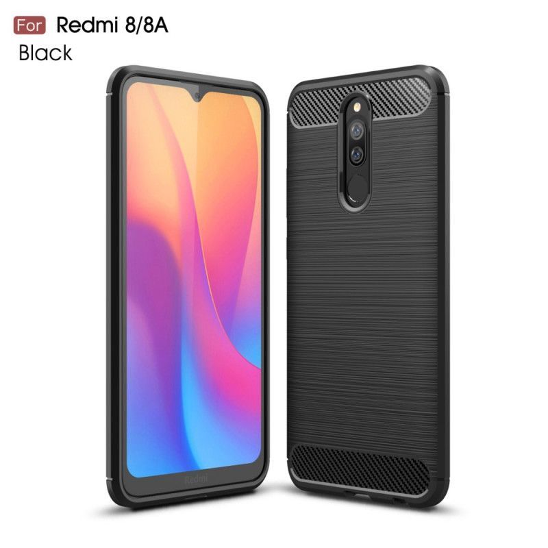 Kryt Xiaomi Redmi 8a / Redmi 8 Kartáčované Uhlíkové Vlákno
