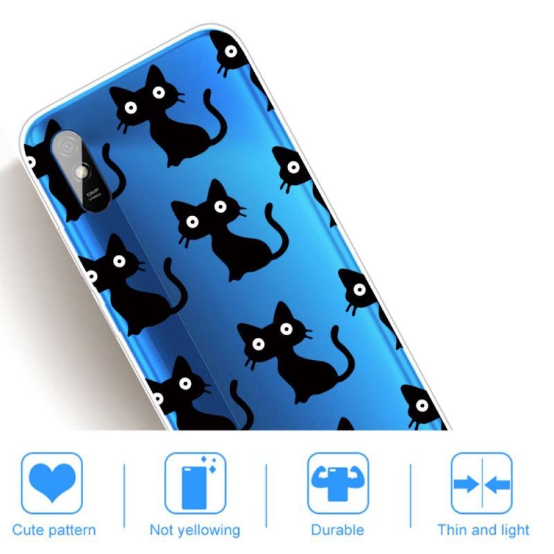 Kryt Xiaomi Redmi 9a Více Černých Koček