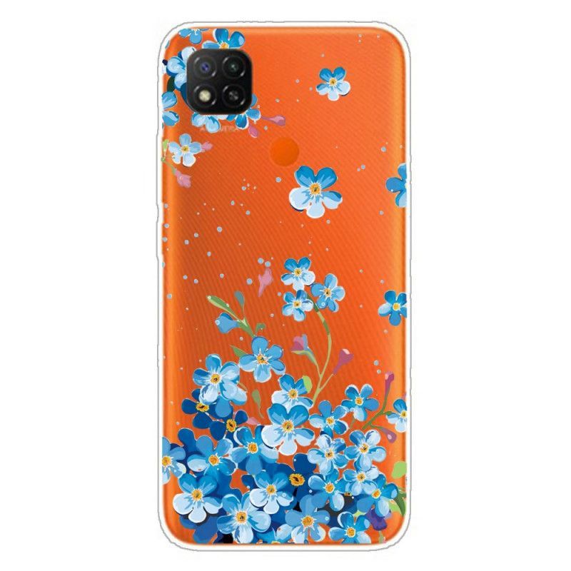 Kryt Xiaomi Redmi 9c Kytice Modrých Květů