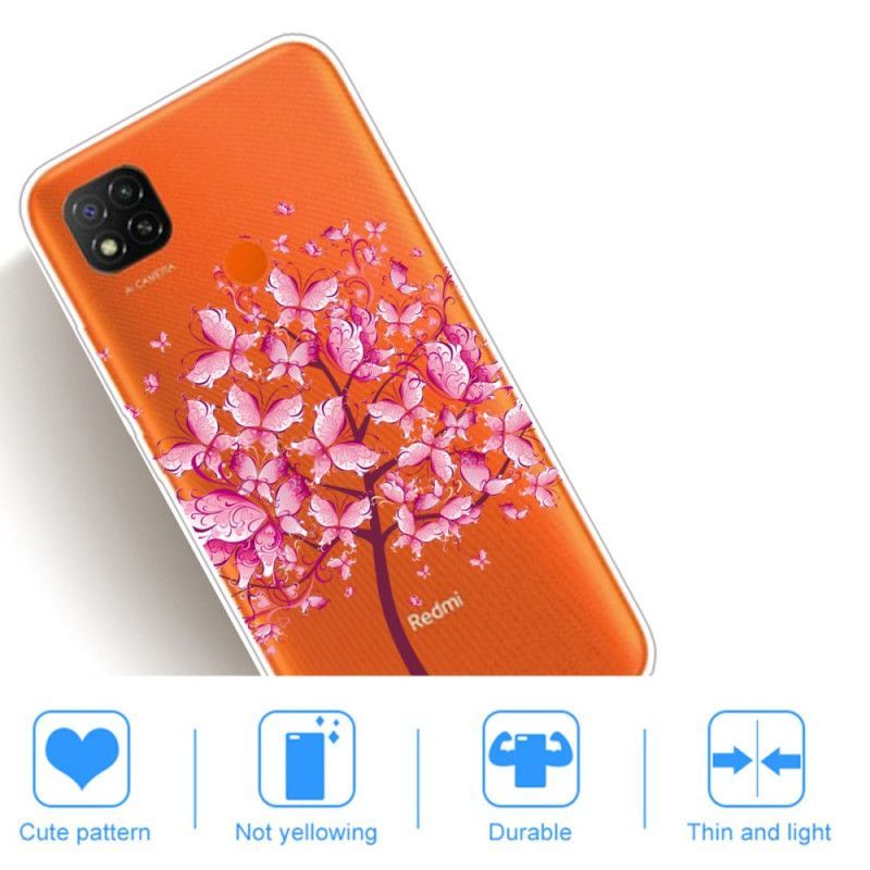 Kryt Xiaomi Redmi 9c Růžová Koruna Stromu