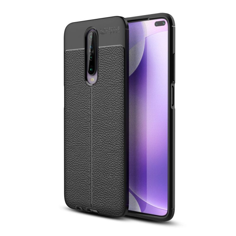 Kryt Xiaomi Redmi K30 Litchi S Dvojitým Koženým Efektem