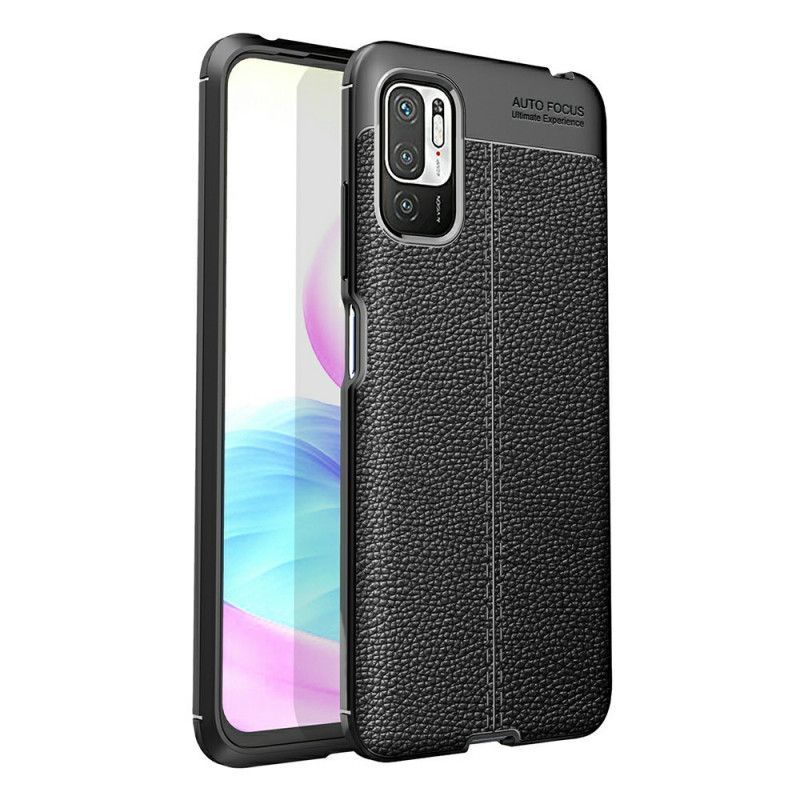 Kryt Xiaomi Redmi Note 10 5g Litchi S Dvojitým Koženým Efektem