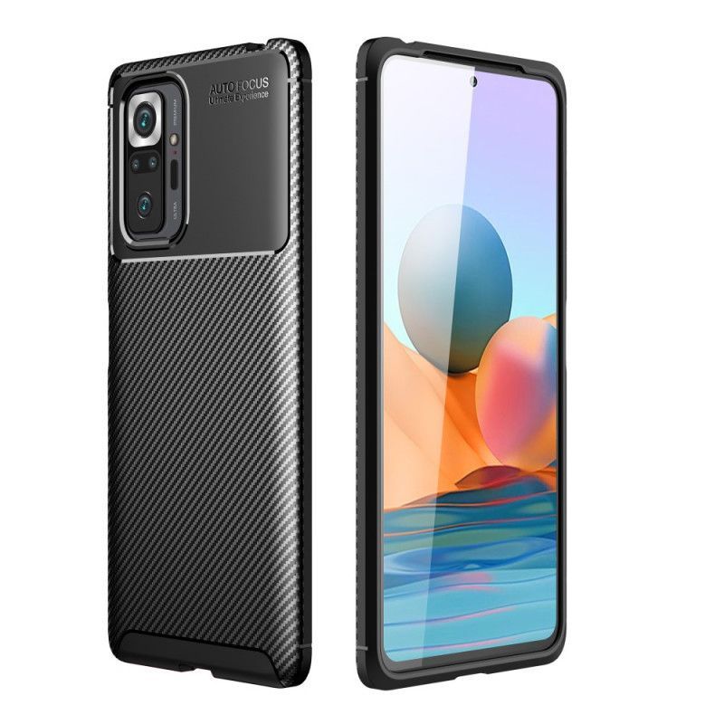 Kryt Xiaomi Redmi Note 10 Pro Flexibilní Textura Uhlíkových Vláken