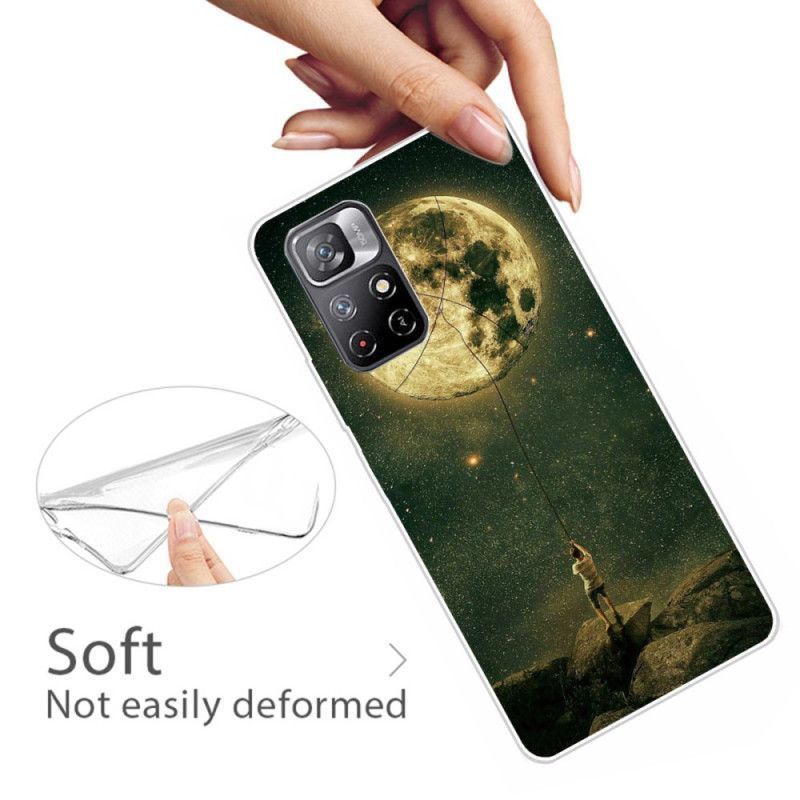 Kryt Xiaomi Redmi Note 11 / Poco M4 Pro 5g Flexibilní Muž Na Měsíci