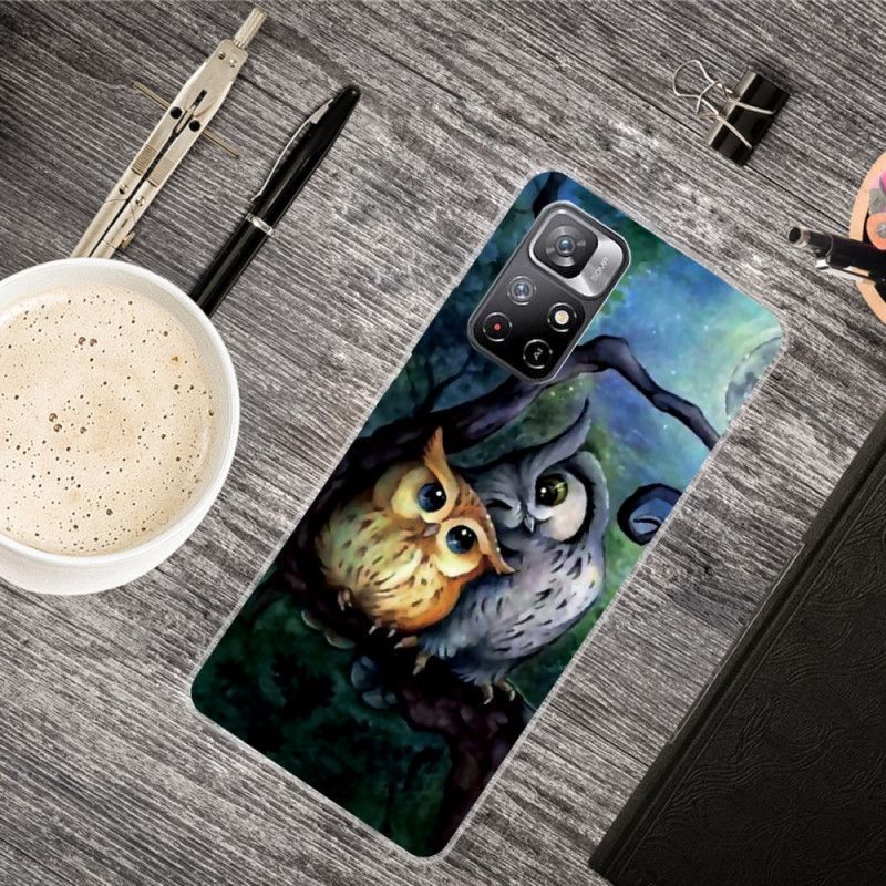 Kryt Xiaomi Redmi Note 11 / Poco M4 Pro 5g Malování Sov