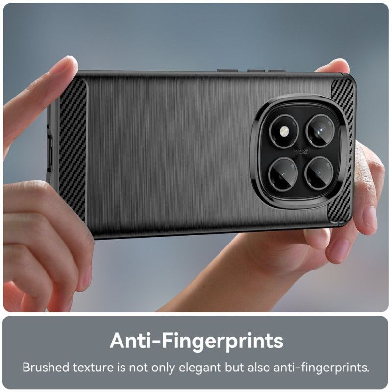 Kryt Xiaomi Redmi Note 14 Pro 4g Kryty Na Mobil Kartáčované Uhlíkové Vlákno