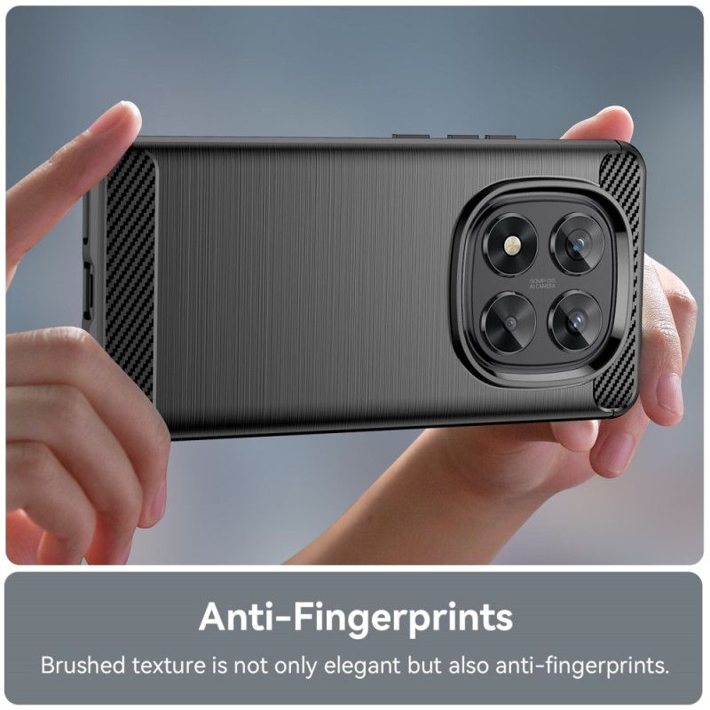 Kryt Xiaomi Redmi Note 14 Pro 5g Kartáčované Uhlíkové Vlákno