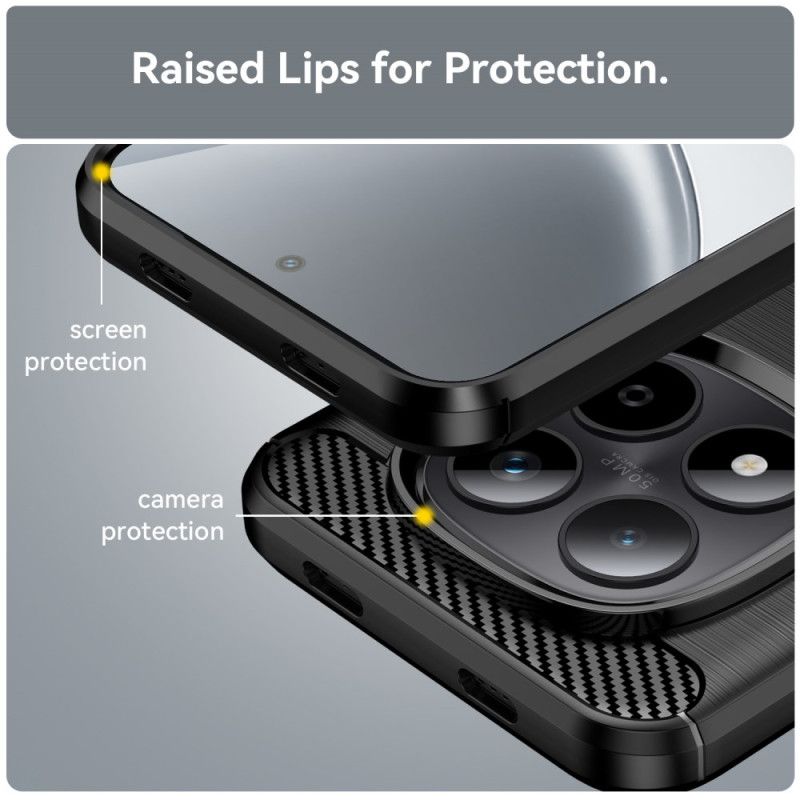 Kryt Xiaomi Redmi Note 15 Pro 5g Kryty Na Mobil Kartáčované Uhlíkové Vlákno