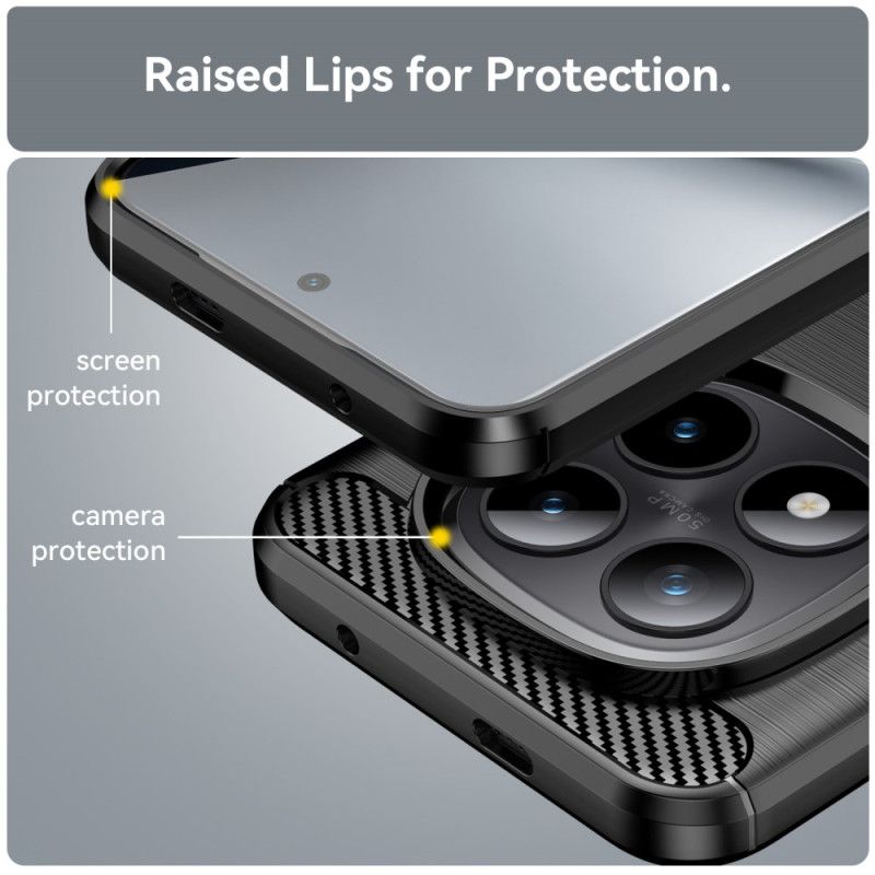 Kryt Xiaomi Redmi Note 15 Pro Plus 5g Kartáčované Uhlíkové Vlákno