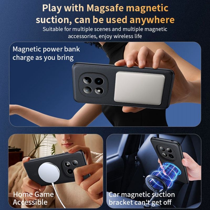 Kryt Xiaomi Redmi Note 15 Pro Plus 5g Kryty Na Mobil Magnetický Kožený Efekt