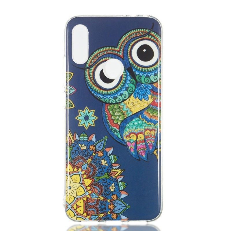 Kryt Xiaomi Redmi Note 7 Fluorescenční Mandala Sova