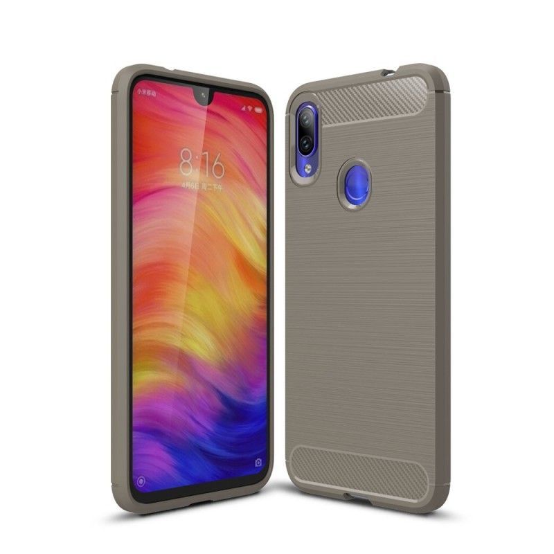 Kryt Xiaomi Redmi Note 7 Kartáčované Uhlíkové Vlákno