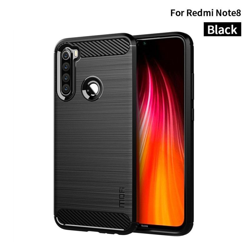 Kryt Xiaomi Redmi Note 8 Mofi Kartáčované Uhlíkové Vlákno