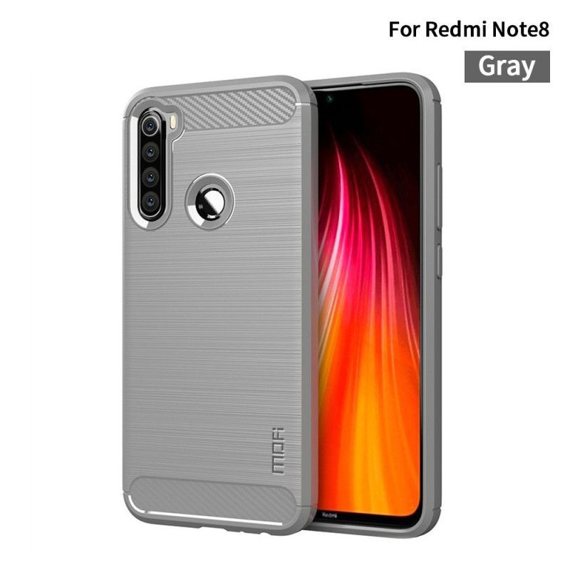 Kryt Xiaomi Redmi Note 8 Mofi Kartáčované Uhlíkové Vlákno