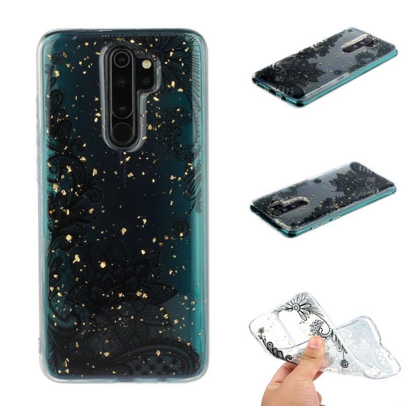 Kryt Xiaomi Redmi Note 8 Pro Krajka A Flitrové Květiny