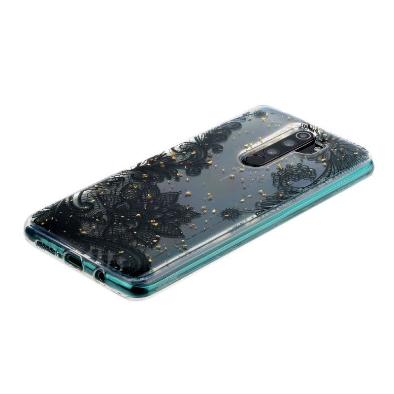 Kryt Xiaomi Redmi Note 8 Pro Krajka A Flitrové Květiny