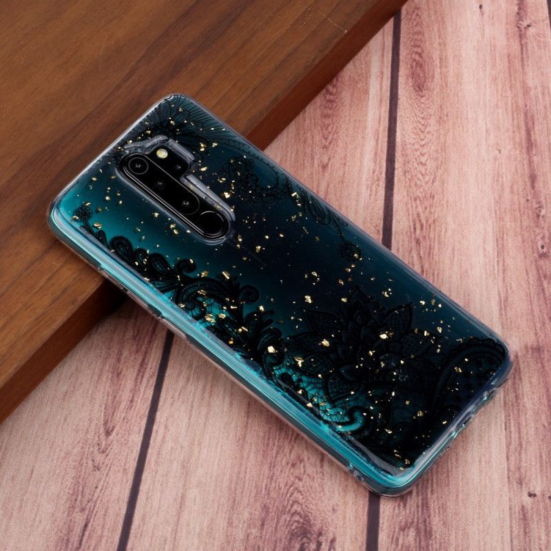 Kryt Xiaomi Redmi Note 8 Pro Krajka A Flitrové Květiny