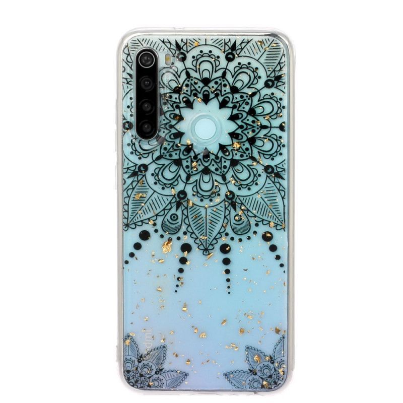 Kryt Xiaomi Redmi Note 8 Průhledná Šedá Mandala