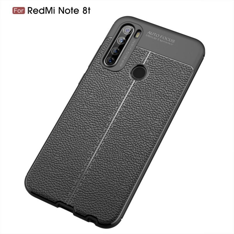 Kryt Xiaomi Redmi Note 8t Litchi S Dvojitým Koženým Efektem