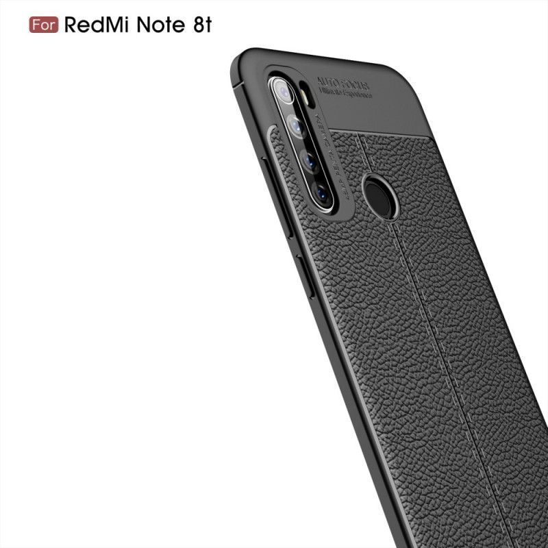Kryt Xiaomi Redmi Note 8t Litchi S Dvojitým Koženým Efektem