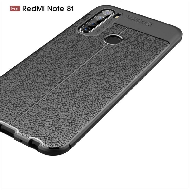 Kryt Xiaomi Redmi Note 8t Litchi S Dvojitým Koženým Efektem