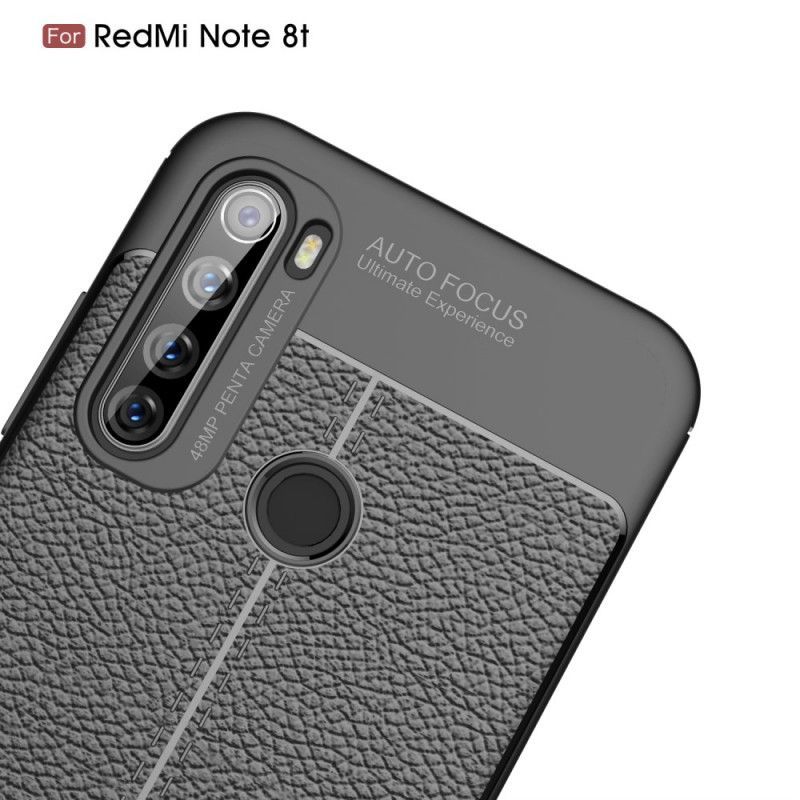Kryt Xiaomi Redmi Note 8t Litchi S Dvojitým Koženým Efektem