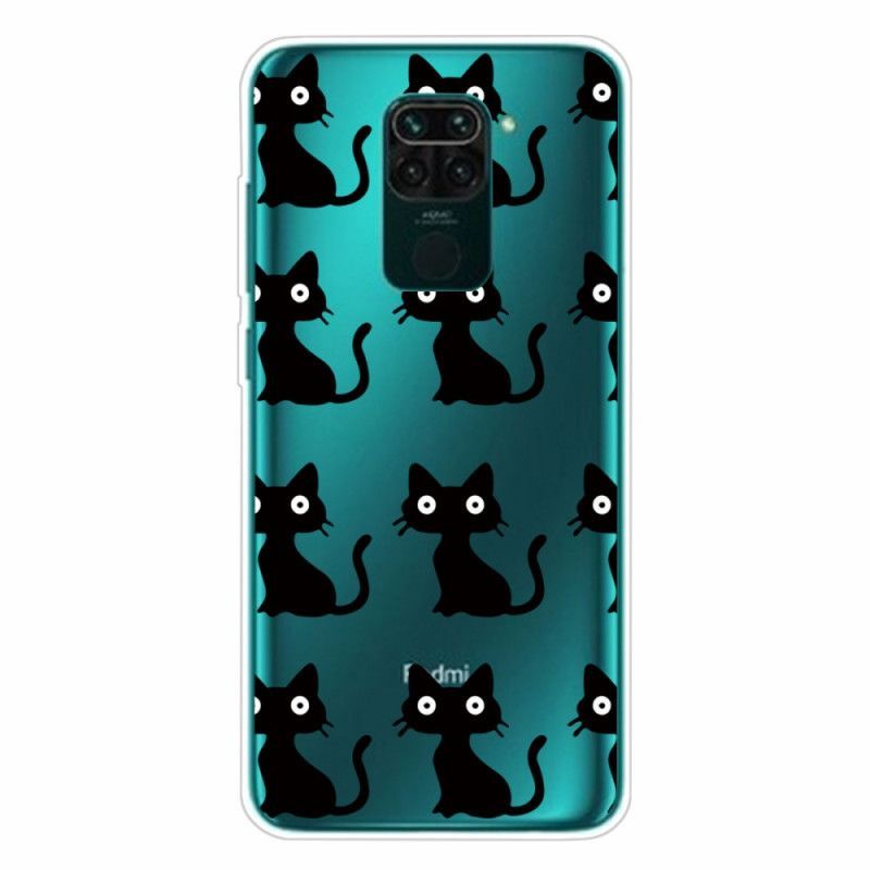 Kryt Xiaomi Redmi Note 9 Více Černých Koček