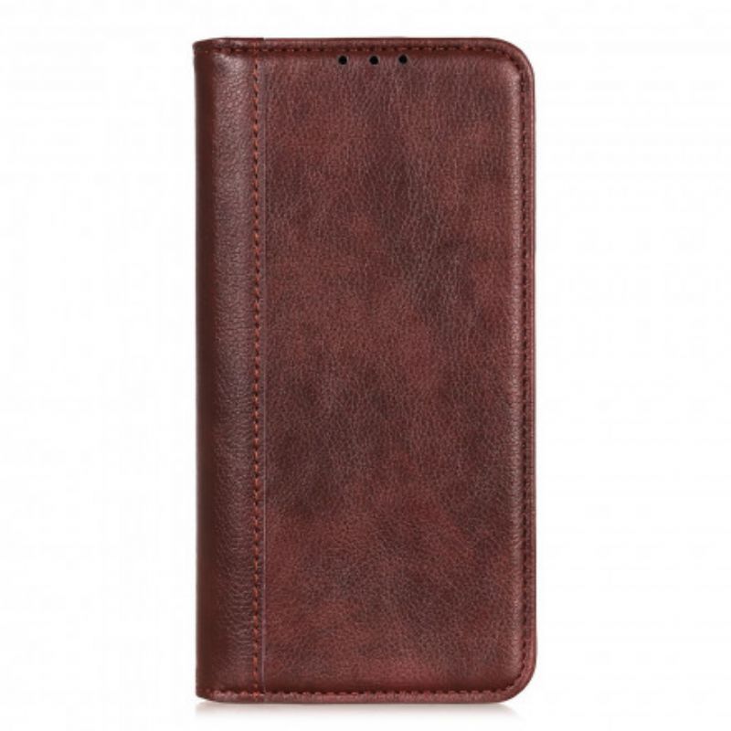 Kryty Na Mobil Na Xiaomi Redmi Note 10 / 10S Flipové Pouzdro Verze Litchi Split Leather