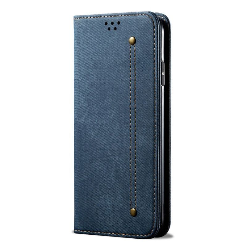 Kryty Na Mobil Na Xiaomi Redmi Note 12 Pro Plus Flipové Pouzdro Džínová Tkanina