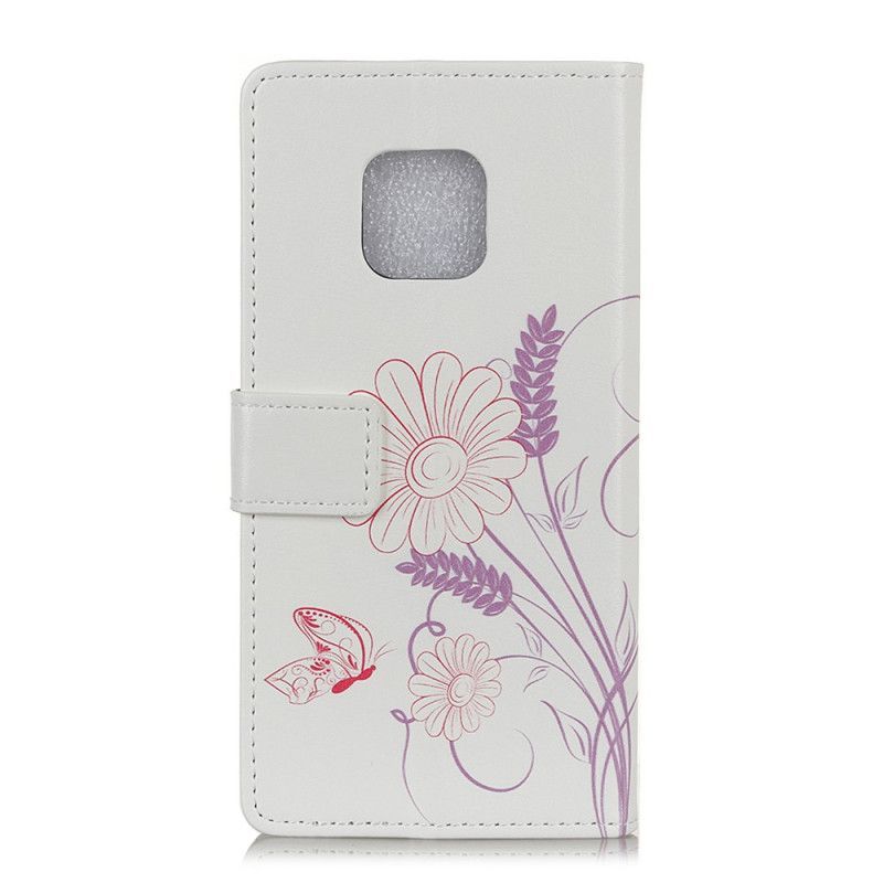 Obal Motýlů A Květin Pro Xiaomi Redmi Note 9 Pro