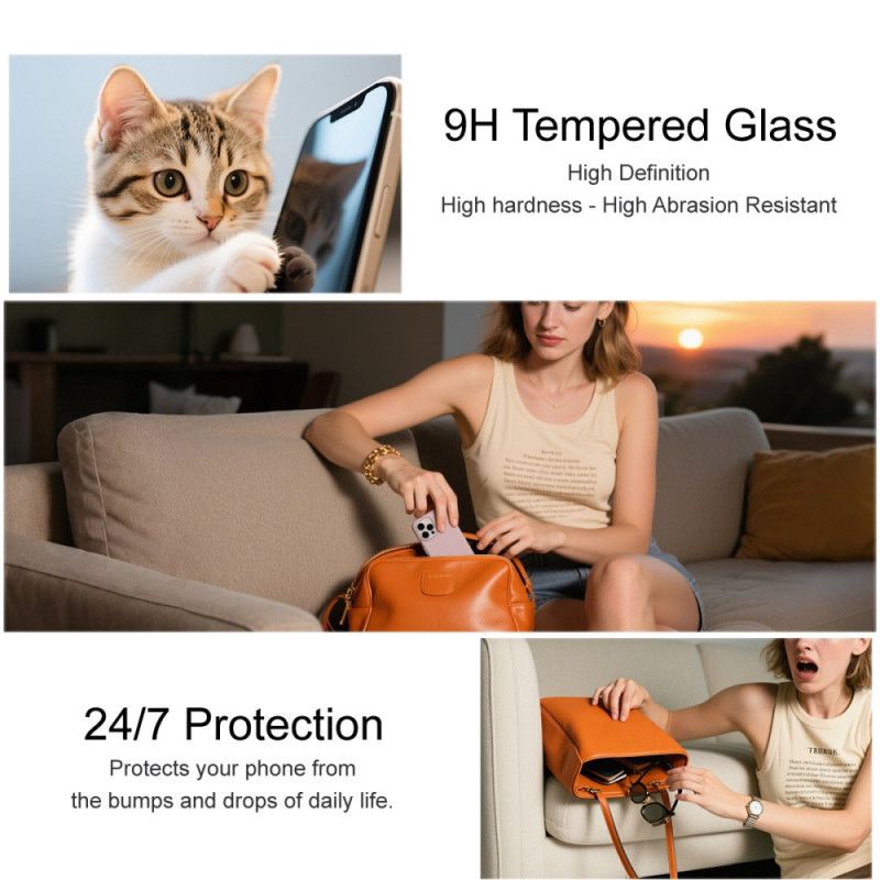 Ochranná Fólie Z Tvrzeného Skla S Plným Pokrytím Pro Xiaomi Redmi Note 15 Pro 5g (kompatibilní S Odemykáním Otiskem Prstu)