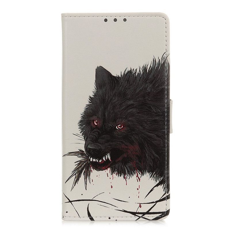 Peněženková Pouzdra Na Xiaomi Mi Note 10 Lite Hladový Vlk