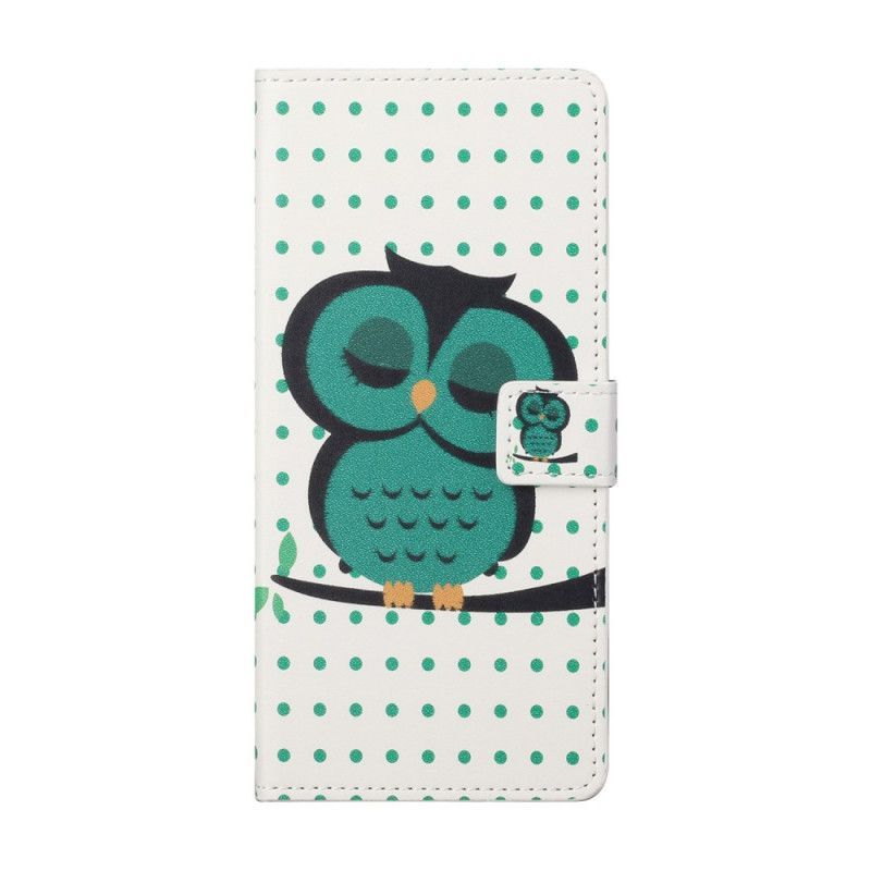 Peněženková Pouzdra Na Xiaomi Redmi Note 10 Pro Spící Sova