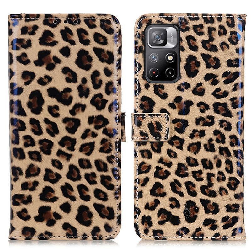Peněženková Pouzdra Na Xiaomi Redmi Note 11 / Poco M4 Pro 5g Leopard