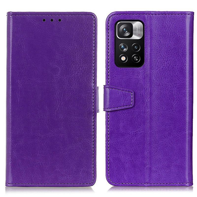 Peněženková Pouzdra Na Xiaomi Redmi Note 11 Pro / Note 11 Pro Plus Efekt Lesklé Kůže