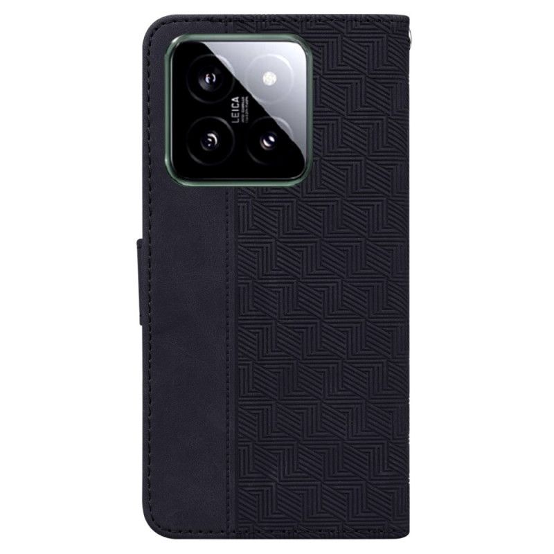 Peněženková Pouzdra Xiaomi 14 Páskový Tkaný Vzor