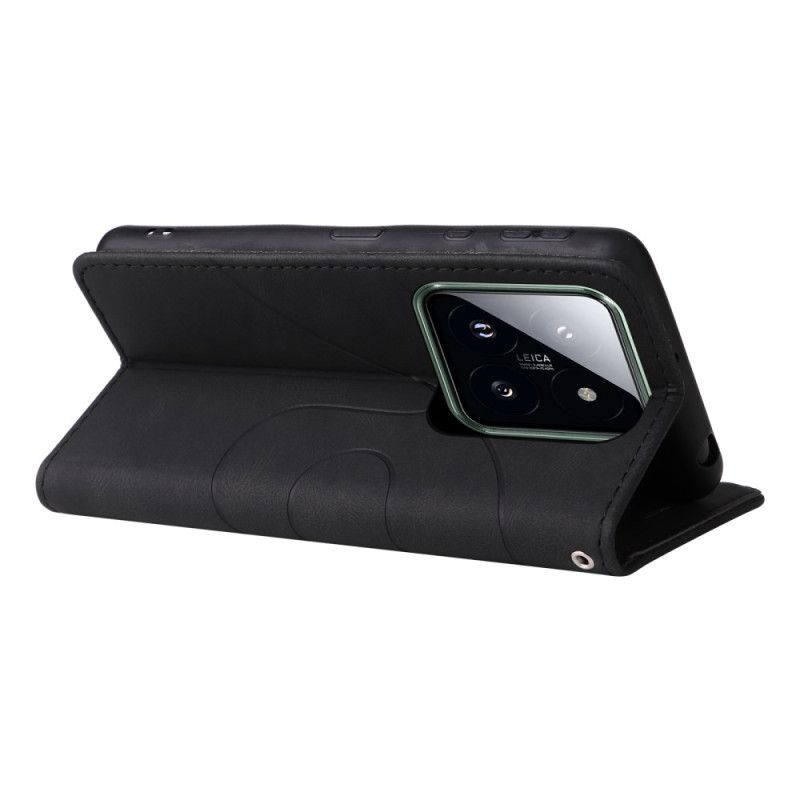 Peněženková Pouzdra Xiaomi 14 Pro Dvoubarevné Vlnovky
