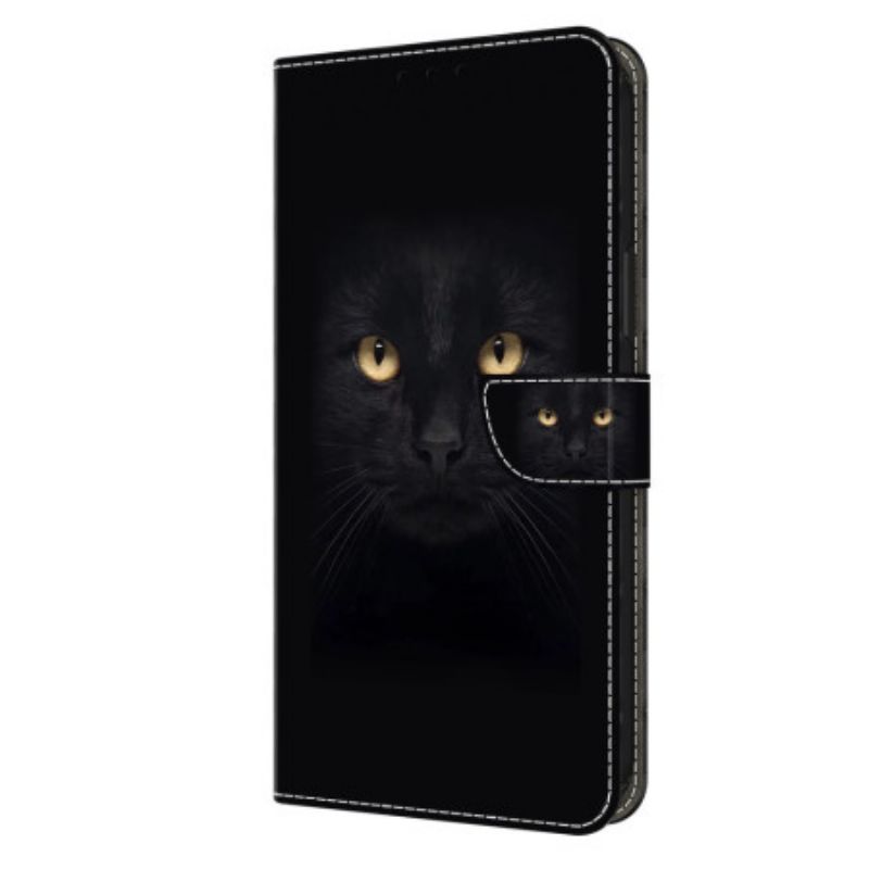 Peněženková Pouzdra Xiaomi 14 Pro Kryty Na Mobil Černá Kočka