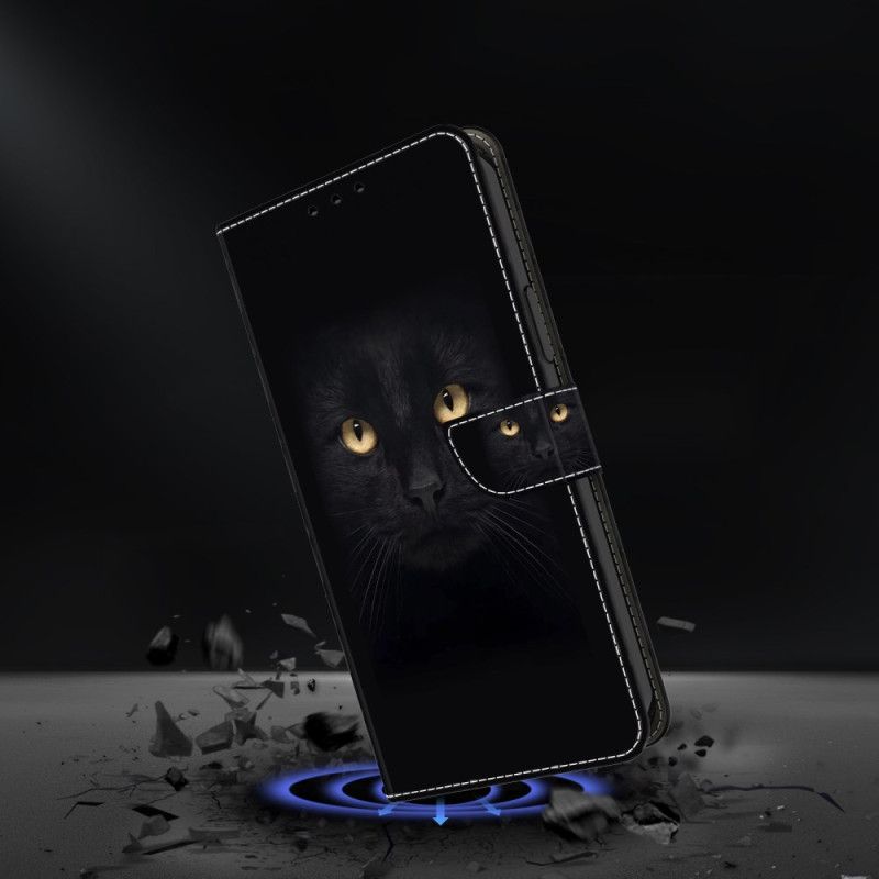 Peněženková Pouzdra Xiaomi 14 Pro Kryty Na Mobil Černá Kočka